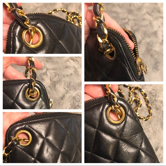 Authentic Chanel Quilted Lambskin Shoulder Tote - Picture 6 of 8